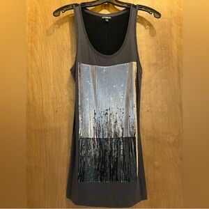 Express Black and Silver Tank Top